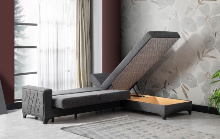 Diamond Corner Sofa Bed - Image 4