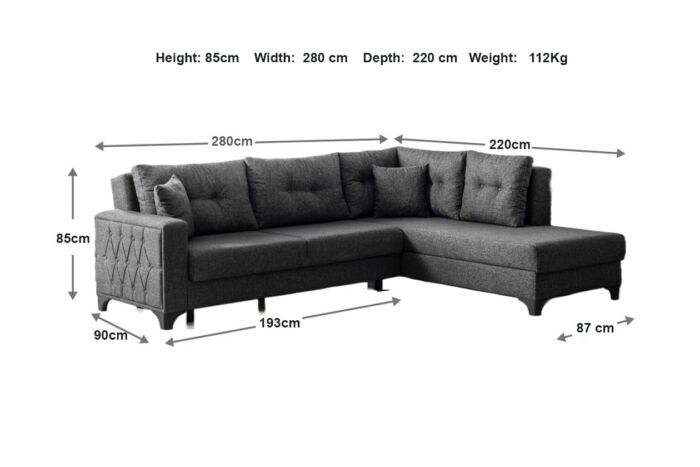 Diamond Corner Sofa Bed - Image 14